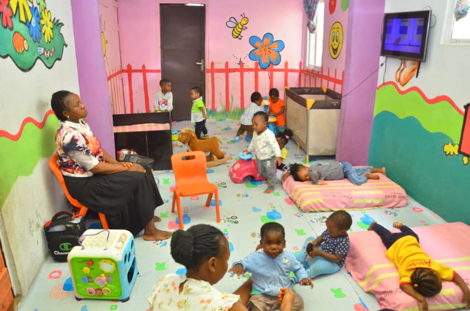 Nursery play and nap room